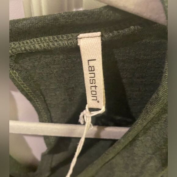 Lanston Tri Blend Muscle Romper in green NWT - Picture 5 of 5